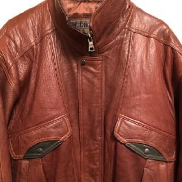 Midway Other - Midway Leather Bomber Jacket